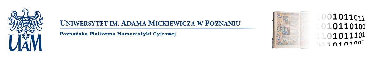 Logo for Poznańska Platforma Humanistyki Cyfrowej
